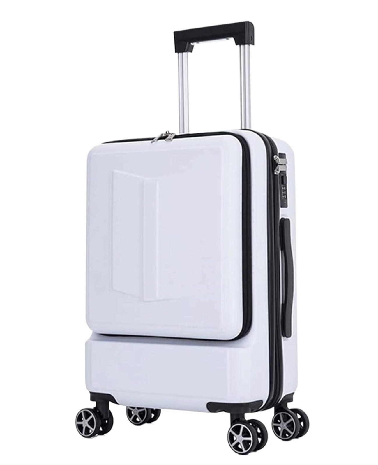 Zestaw walizek podróżnych, bagaż podręczny bagaż walizka zestaw sztuk Carry On ABS+PC Spinner Wózek z kieszenią Walizka biznesowa (kolor: B, rozmiar: 24 cale) ")
