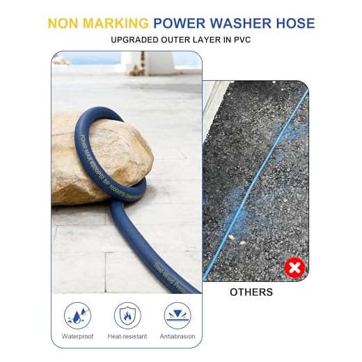 50ft High-Pressure Washer Hose 4800PSI