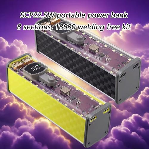 Kit PowerBanks desmontable 18650 con protecciones para viaje miniatura 2
