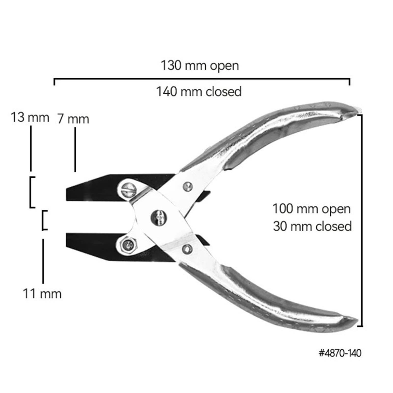 Pinza Parallela Da 140 Mm, Ganascia Liscia, 4870-140