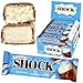 Produktbild FitnesSHOCK Low Carb Riegel ohne Zucker 12-er Pack in dunkler Schokolade, 3,5g carbs, Fitness Eiweissriegel, ohne Mehl und Palmöl, ballaststoffreich, Kokos Geschmack 12x50g