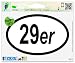 29er Bicyle Mountain Bike Oval Vinyl Car Bumper Window Sticker 5" x 3"