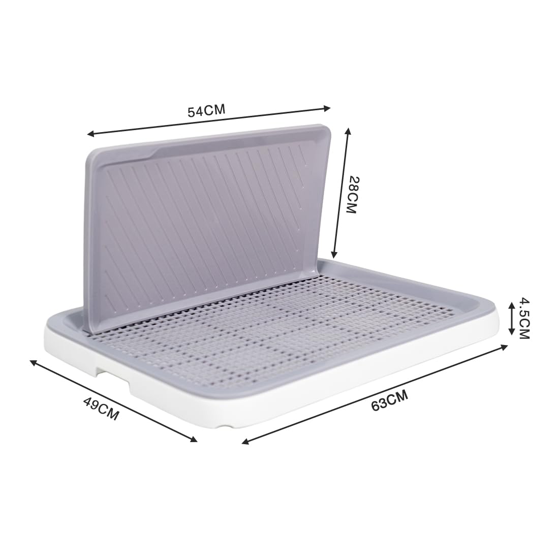 Inodoro para perros, apartamento, bandeja para perros, portátil, a prueba de salpicaduras, inodoro para perros pequeños (XL)
