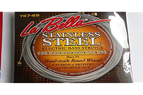 La Bella 767-6S Bass VI stainless steel roundwound 026/095 - Les Beatles, Paul McCartney, John Lennon, RIngo Starr, George Harrison La Bella 767-6S Bass VI stainless steel roundwound 026/095