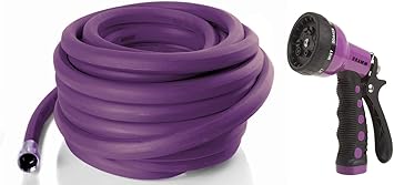 Dramm Purple ColorStorm 50' x 5/8" Garden Hose with Purple Revolver Spray Gun