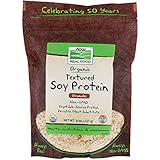 NOW Foods, Organic Textured Soy Protein Granules, Non-GMO, Versatile, Vegetable-Sourced Protein, 8-Ounce (Packaging May Vary)