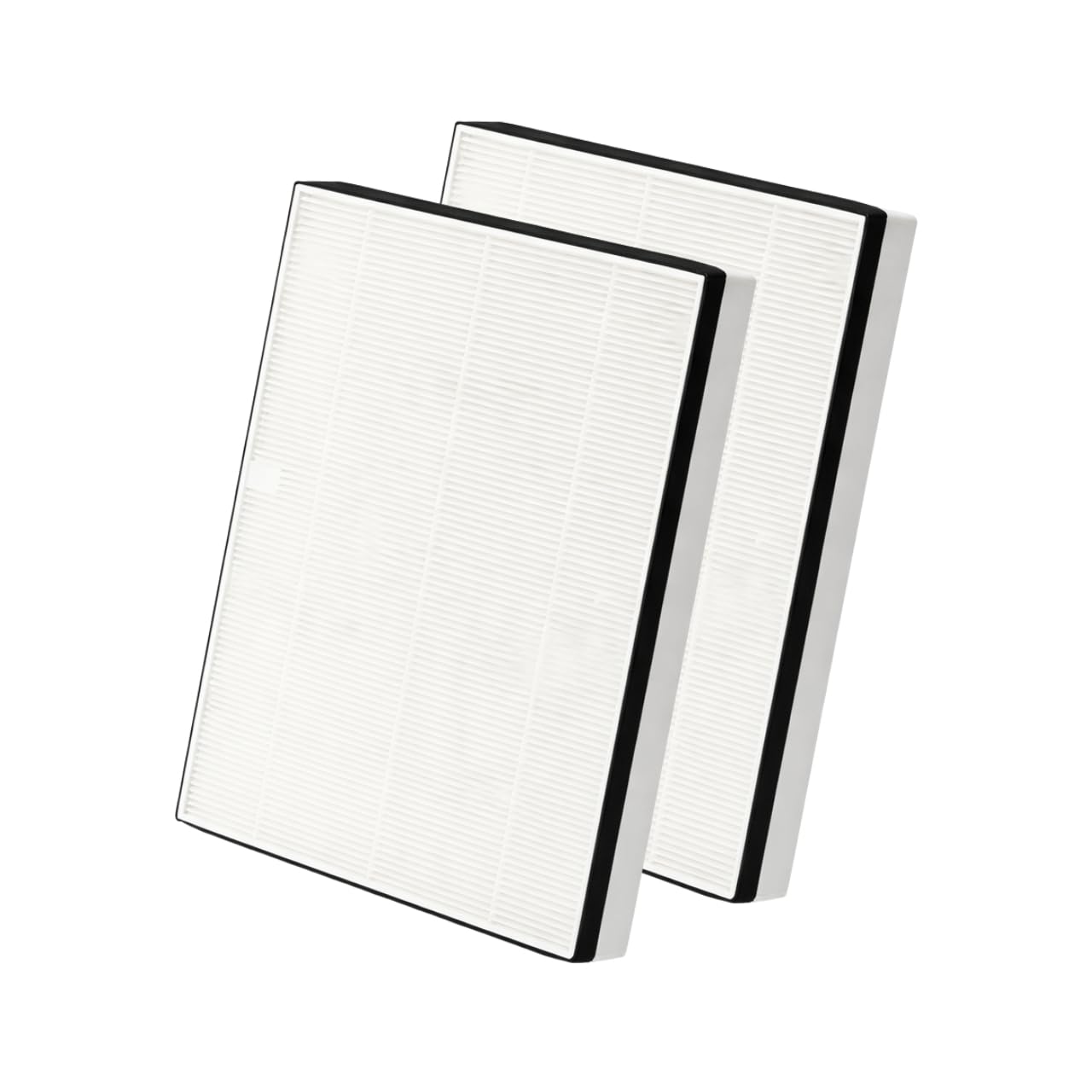 NISPIRA Ersatzfilter, kompatibel mit IKEA STARKVIND Luftreiniger und Luftreinigertisch, echter HEPA-Partikelfilter, präzise Passform, einfache Installation, 2 Stück