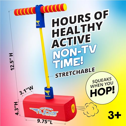 Image of Flybar My First Foam Pogo Jumper for Kids Fun and Safe Pogo Stick for Toddlers,Durable Foam and Bungee Jumper-for Ages 3-and up,Supports up to 250lbs (Red),(Pack of 6)