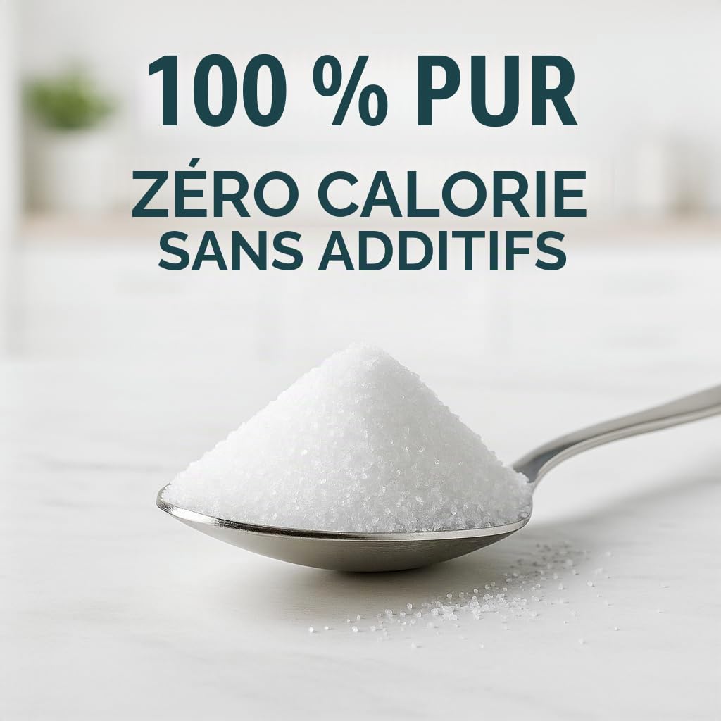 GiDeli Erythritol Seau de 5 kg de sucre cristallisé pour substitut alimentaire comme alternative au sucre végétalien et respectueux des dents