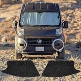 Datanly 2 Pack Non-Slip Front Bumper Step Grips, Van Life Accessories Durable Sandpaper Material for Safe Windshield Cleaning, Self-Adhesive Easy Installation Compatible with Promaster 2014-2022