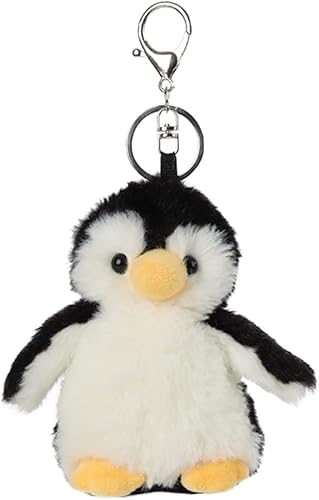Miniatura 1 de Apricot Lamb Lindos juguetes antárticos de peluche de pingüino negro de peluche llavero suave para bolsa de niños, bolso, mochila y bolso (5
