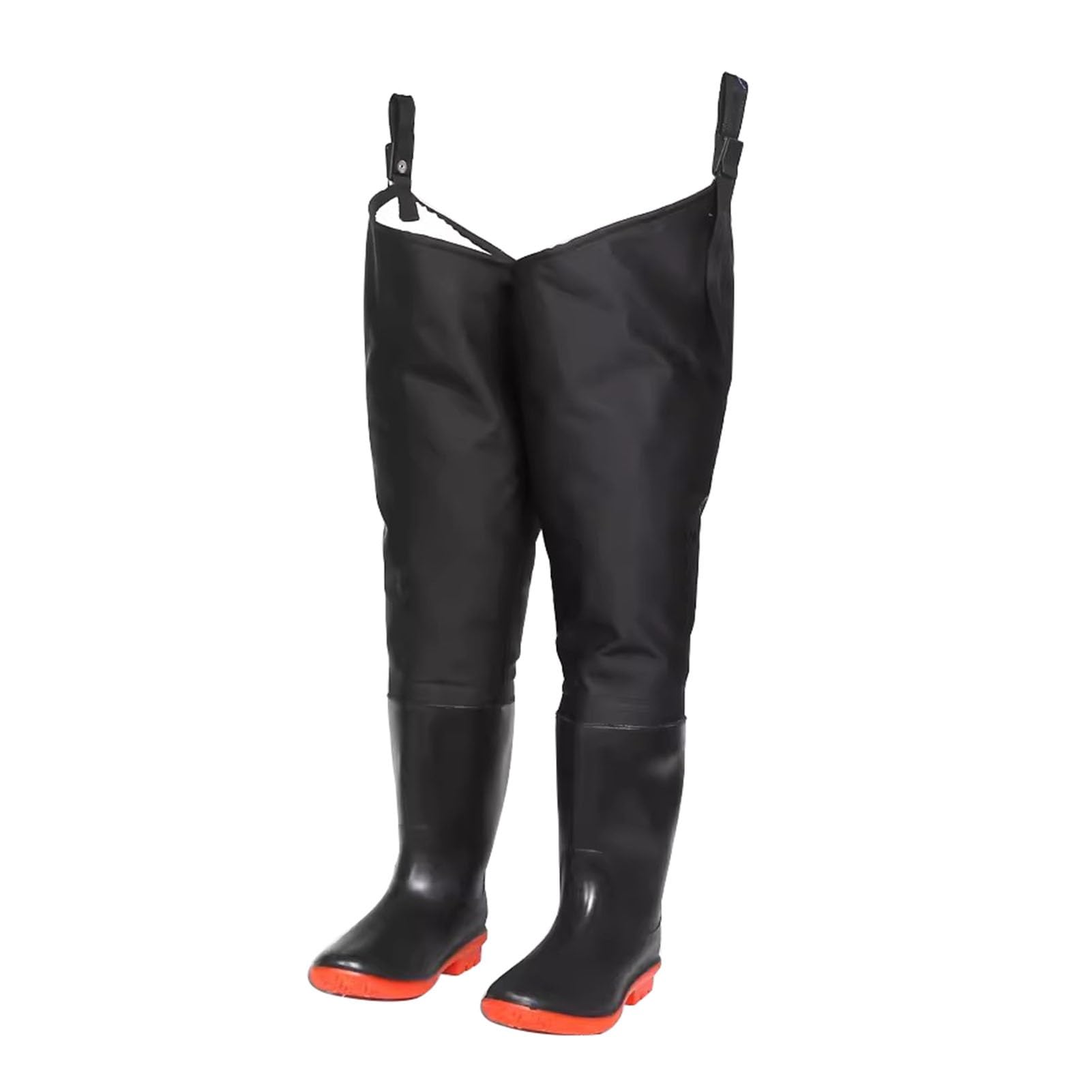 Wodery biodrowe z PVC Buty wędkarskie, aksamitne ocieplane buty biodrowe do polowania na świeżym powietrzu i brodzenia, Bootfoot dla mężczyzn i kobiet