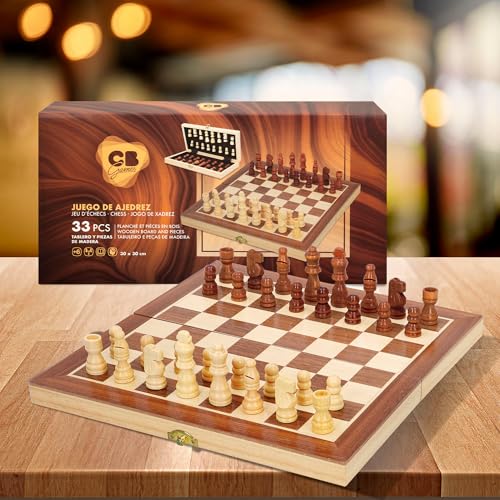 COLORBABY Schachspiel aus Holz, Klassische Ausgabe für 2 Spieler ab 6 Jahren