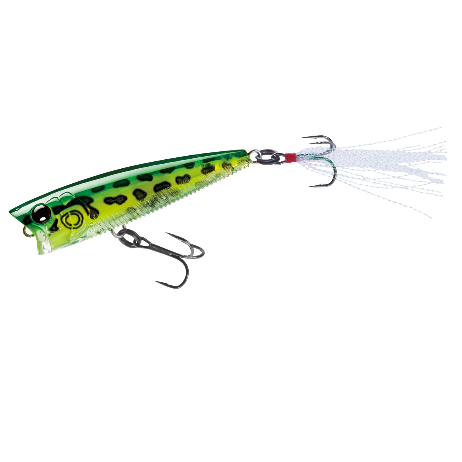 Yo-Zuri 3DB Popper Floating Lure, Prism Frog, 3-Inch