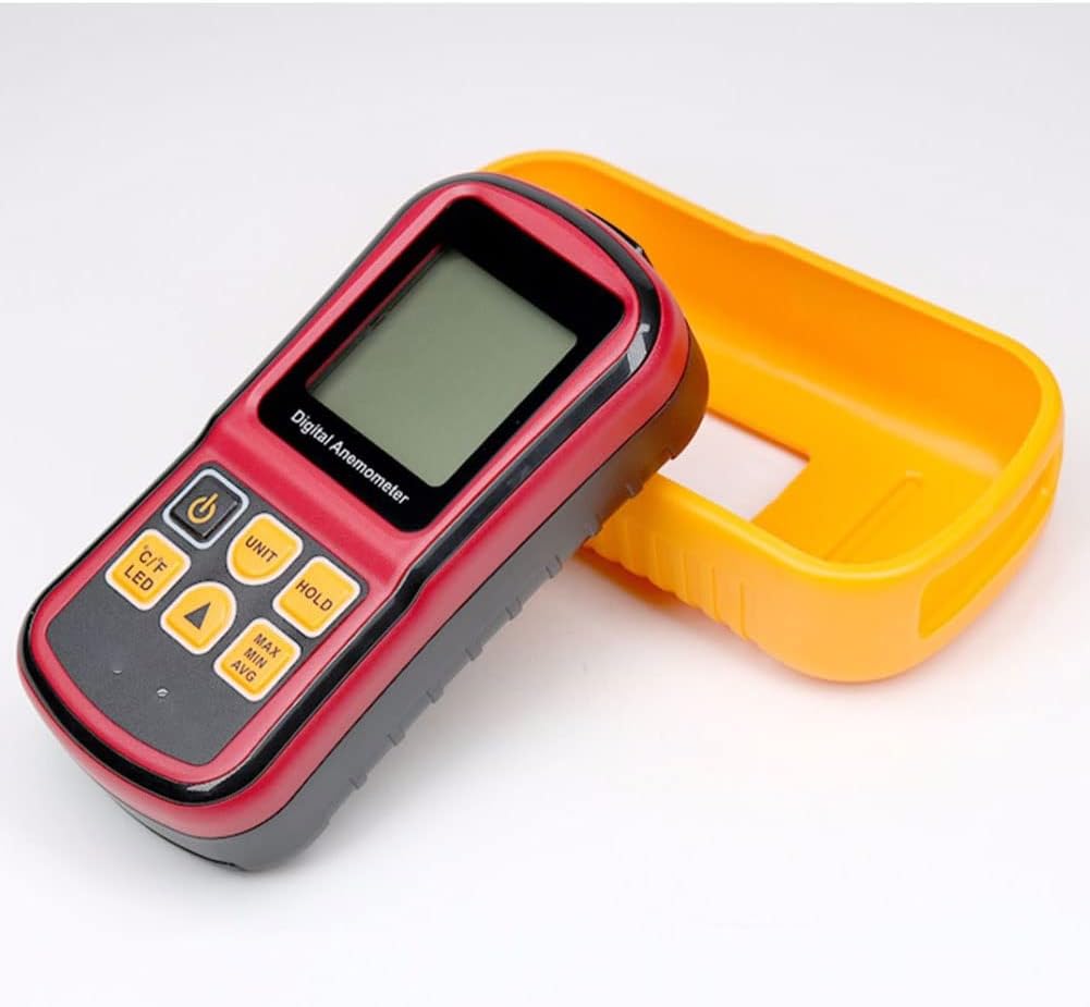 Handheld Anemometer, Digital Wind Meter,Anemometer Wind Speed Meter with Backlight Max/Min/Avg Functions for Measuring Wind Speed Air Velocity HVAC Anemometer Outdoor