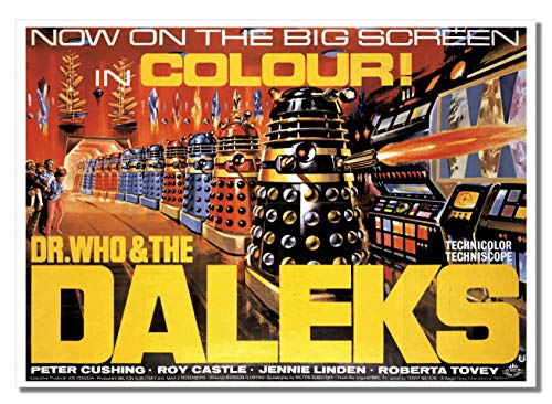 Póster de Dr Who and The Daleks sin marco, la solución perfecta para renovar tu pared vacía