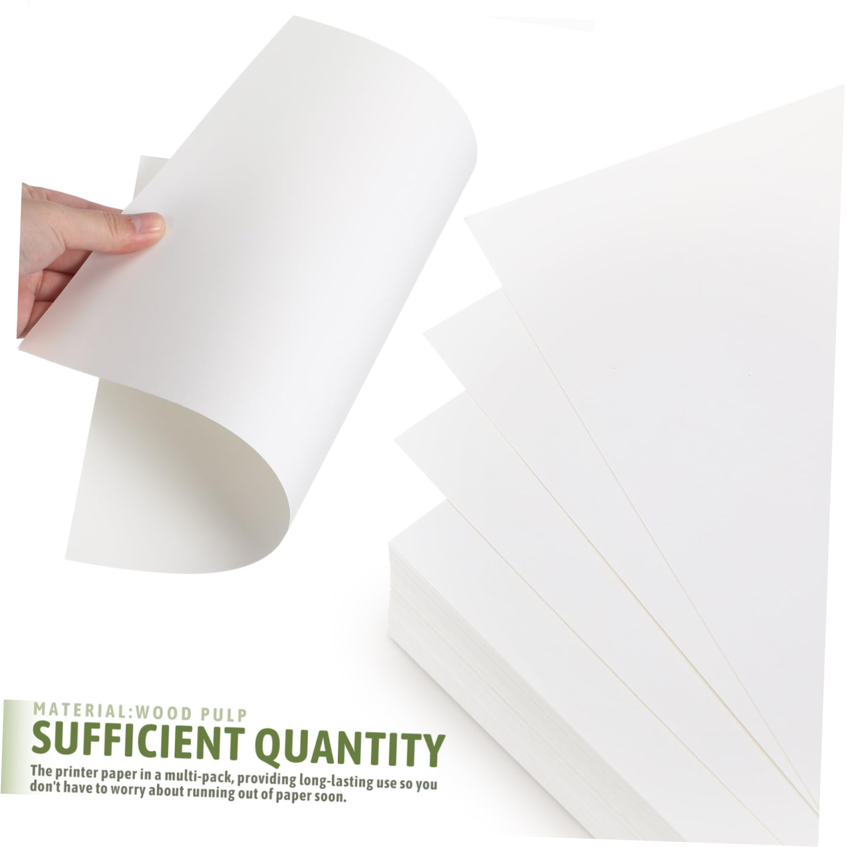 Gadpiparty Druckerpapier und Leichtem Gewicht A4 100 Blatt Beige Zellstoff mit Glatter Oberfläche und Universellen Druck für Kleines Büro