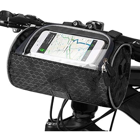 Lixada Waterproof Bike Handlebar Bag with Touchscreen Cover