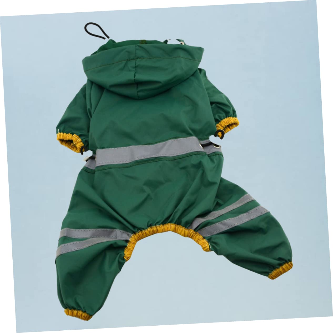 Garneck Pet Rain Jacket for Small Dogs Dog Raincoat Hood PVC Rainwear for Puppies Waterproof Breathable (Dark Xs)