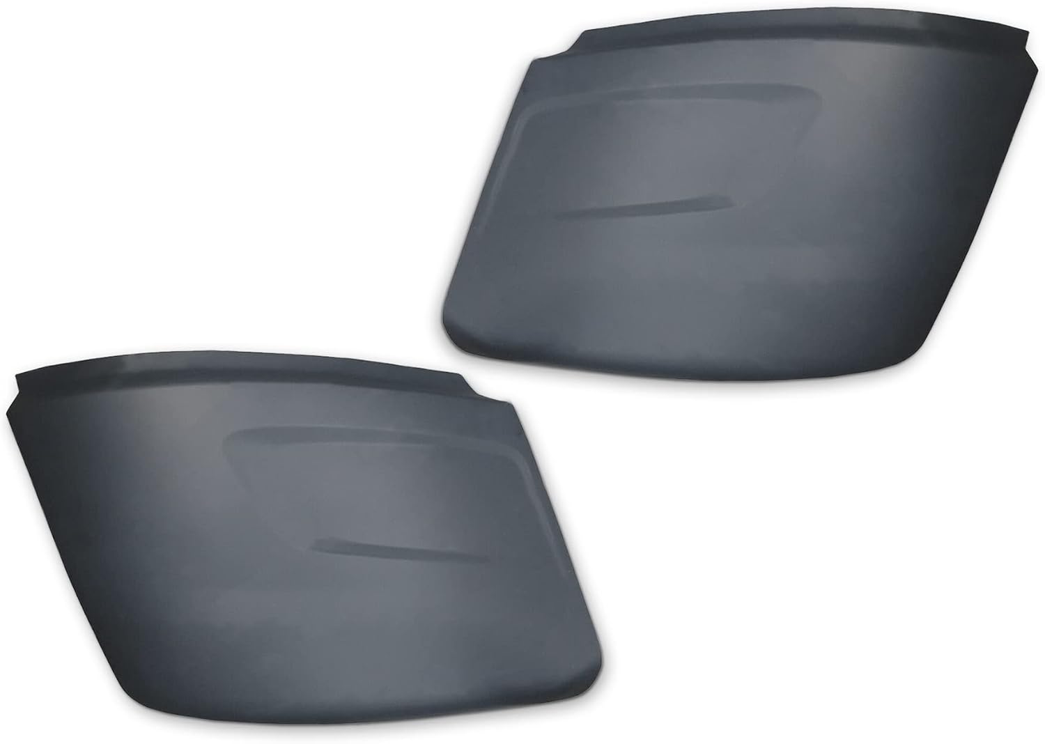 KOZAK Replacement PLASTIC Outer Bumper End Corner Extension PAIR (Left Side and Right Side) Compatible with International LT625 PLUS Logo Emblem, 2x 22" Windshield wipers and KOZAK Reflective Vest