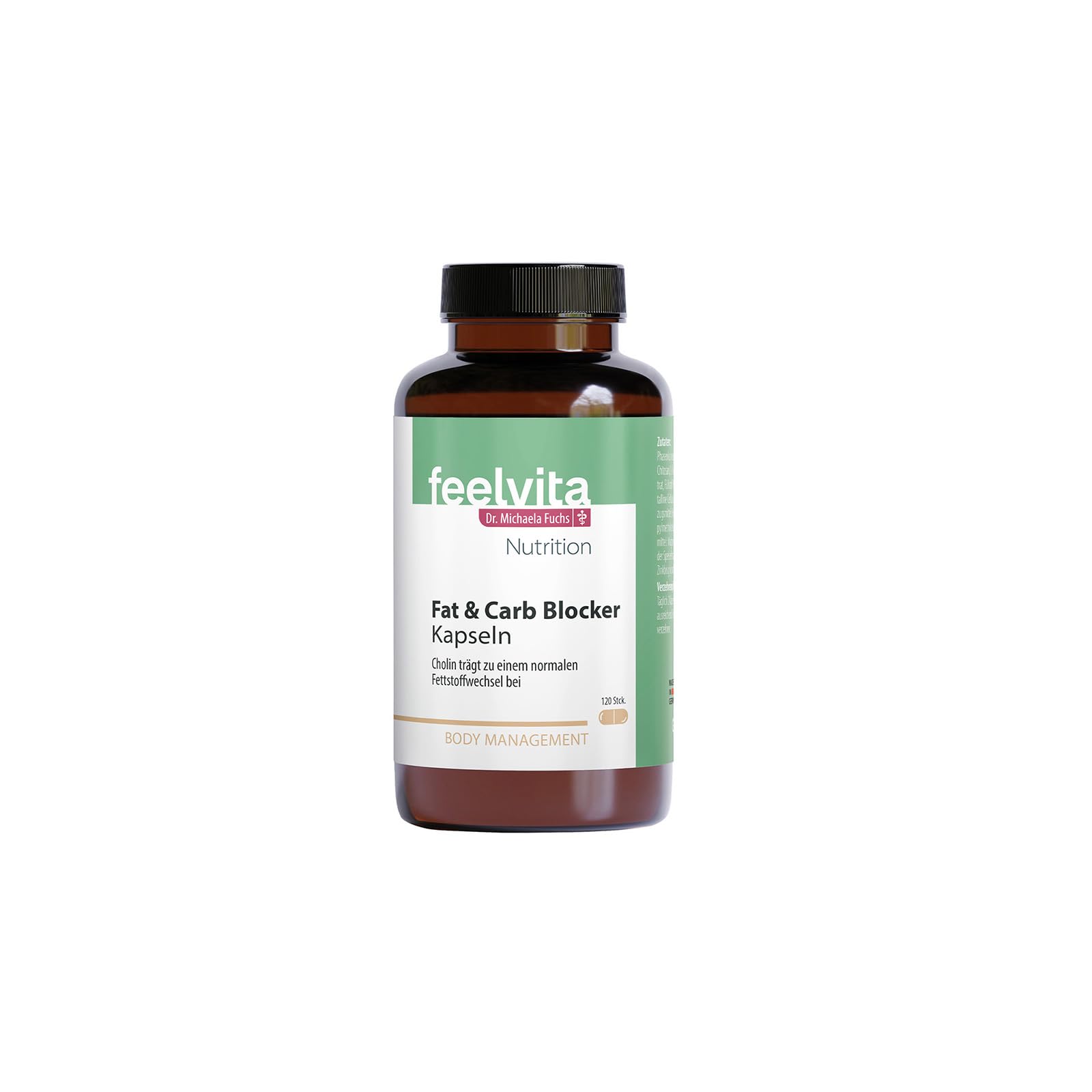 Feelvita Nutrition Fat & Carb Blocker Kapseln 2-Monatsvorrat (120 Kapseln)