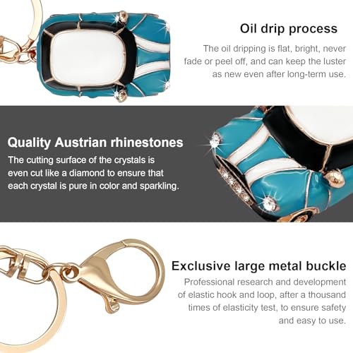 Sylvil Car Model Rhinestone Keychain