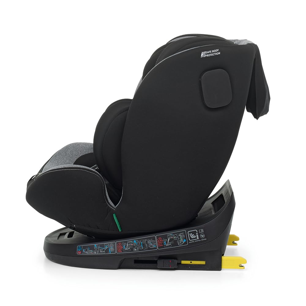 Foppapedretti Circle I-Size - Asiento de coche para 0-12 años, color carbono