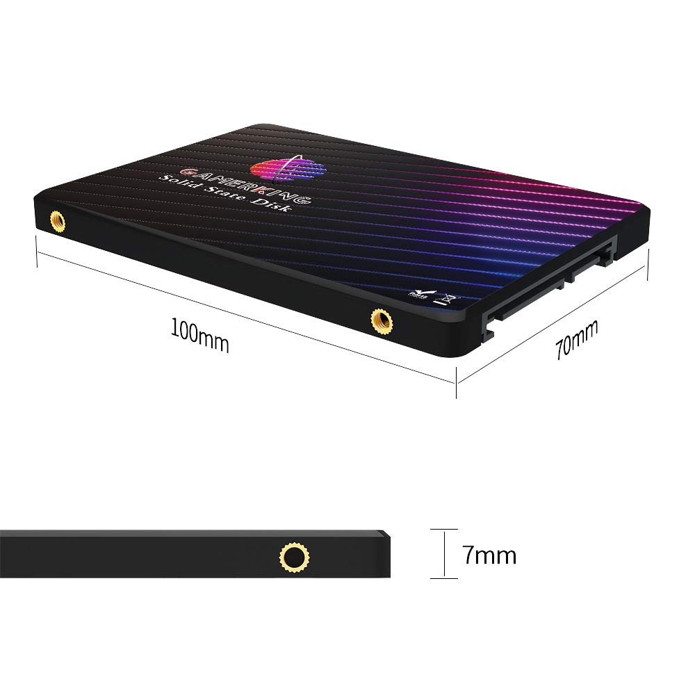 SSD 2.5" SATA3 256GB GamerKing wewnętrzny dysk SSD do laptopów stacjonarnych SATA III 6Gb/s 1TB 512gb 128gb 64Ggb wysokowydajny dysk twardy (256GB, 2.5" SATA3)
