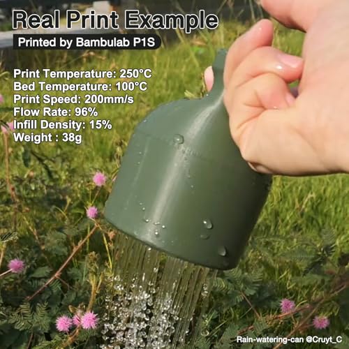 Image of YXPOLYER ASA Filament 1.75mm 1kg Olive Drab 3D Printer Filament, UV Rain Heat Weather Resistant for Outdoor Use and Summer Camping Hiking Print, Easy Printing for Beginners with AMS-Compatible Spool