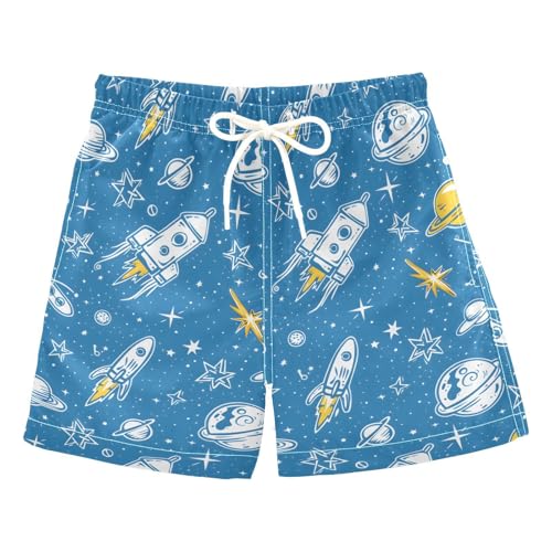 senya Star and Space Blue Boys Swim Trunks Toddler Shorts Swimwear Boardshorts