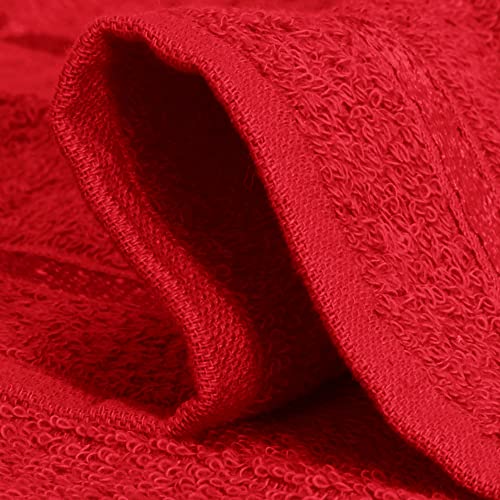 Image of Story@Home Cotton Towel Set of 10 | Hand Towel | Face Towel | Bath Towels | Wine Red | 100% Cotton Soft Towel | Bath Towels for Men, Women & Kids | 450 GSM | Gym Towel | Perfect for Everyday Use