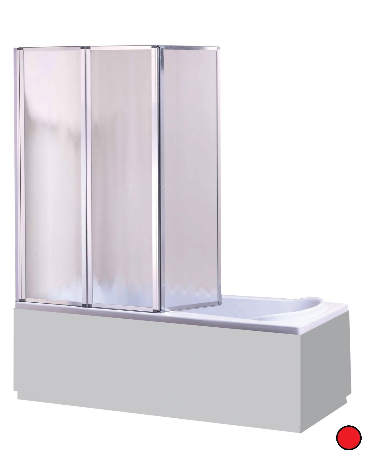 PARETINA VASCA DF/7 METACRILATO ALTEZZA140X130 BIANCO