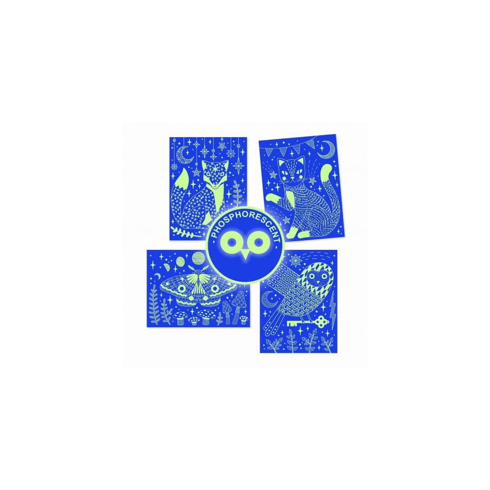 Djeco At Night Scratch Cards