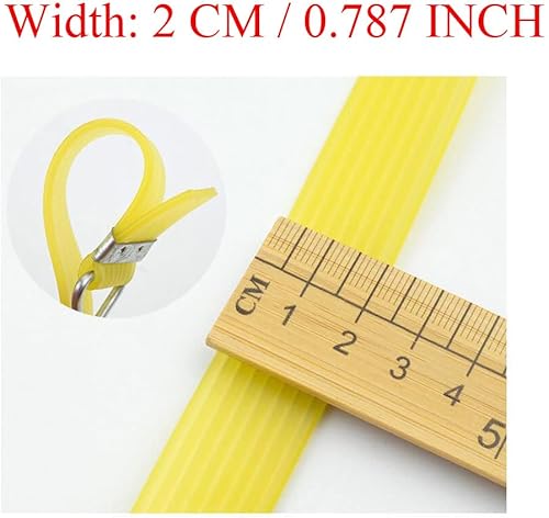 Miniatura 6 de Paquete de 2 correas elásticas 100% EPDM de goma elástica con gancho de lona, cinturón de amarre resistente, cuerda de doble longitud máxima para