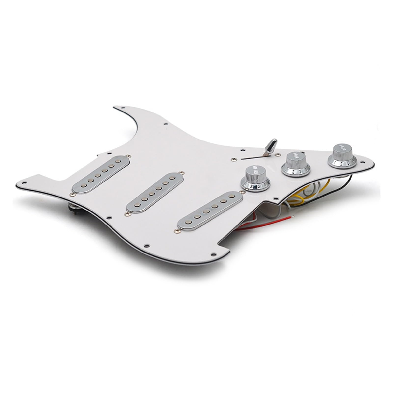 Battipenna Per Chitarra Elettrica ST/SQ – Prewired SSH – Verde Perla Con Pickup Bianchi