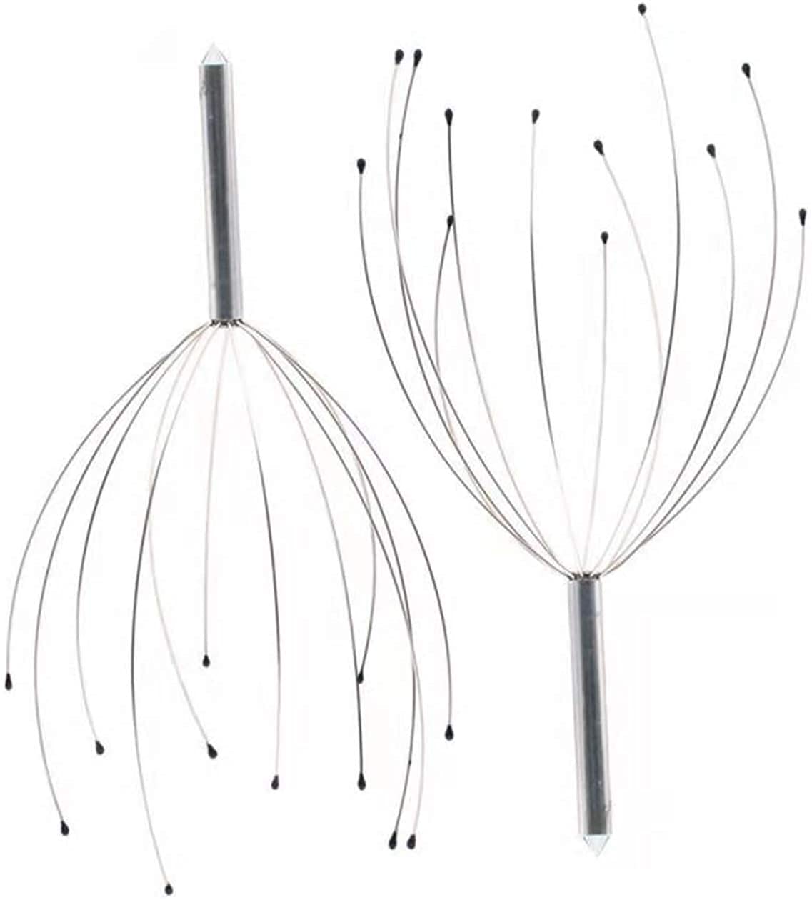 PHCOMRICH Scalp Massagers, 2 Pack Handheld Head Massage Tingler for Deep Relaxation, Hair Stimulation and Stress Relief. Scratcher for Man, Women, Kids and Pets