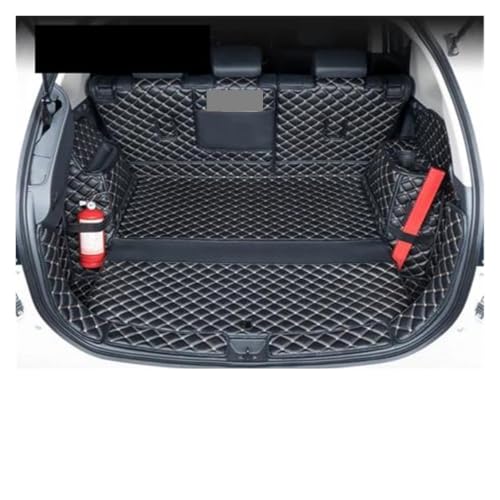 Tapis de coffre Mitsubishi Outlander 2013-2021 sur mesure noir et beige
