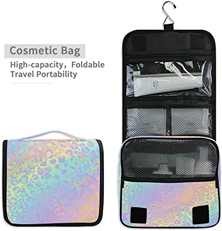 Miniatura 4 de Neceser colgante con diseño de mariposa y calavera, bolsa de viaje para artículos de aseo personal, organizador de artículos de tocador portátil,