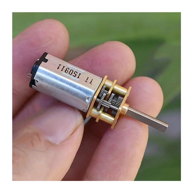 ROUPWKWO N30 Full Metal Gearbox Gear Electronic Starter DC 3V-6V 50RPM Slow Speed Gear Reduction 1:240 Gear Ratio D-Shaft for Robot Motor