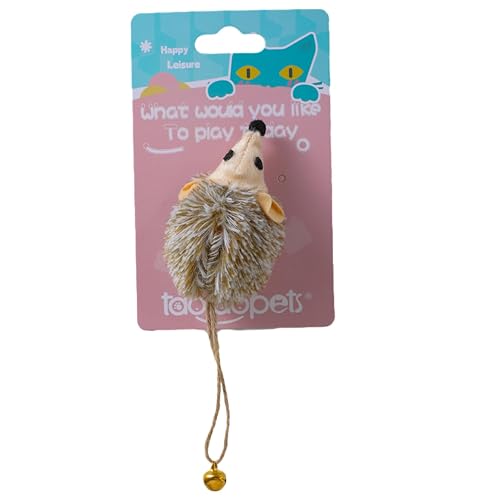 Ratones chirriantes para gatos, juguete interactivo para gatos con bola