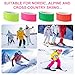 8pcs Ski Straps Fasteners, Adjustable Snow Ski Wrap Carrier Straps Ski Bands Tapes Storage Ties with Protective Pad Ski Boot Straps for Carrying Ski Boards Poles Winter Sports Accessories