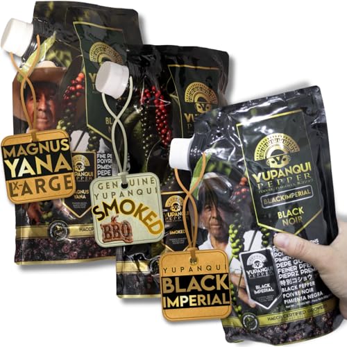 Yupanqui ALL BLACKS [3-Pack] Black Peppercorn Refills for BBQ Steak Cooking image 3