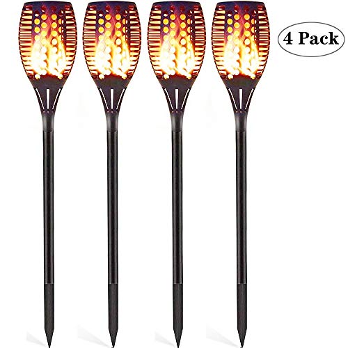 Lampes solaires de jardin 96 LED au crépuscule jusqu'à matin, vacillement, torches de jardin, torches solaires, lampe de jardin, torches de jardin, IP65 étanches, torches solaires pour l'extérieur