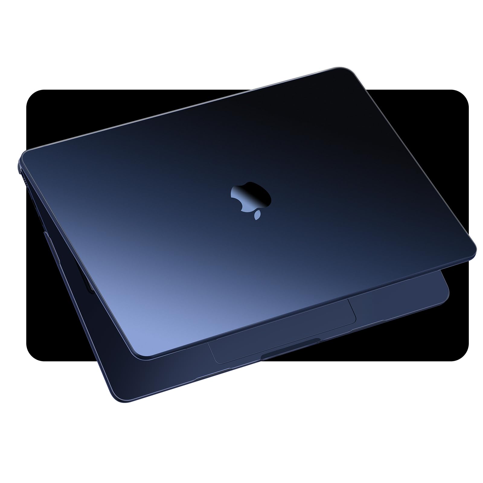 MOSISO Compatible with MacBook Air 15 inch Case 2025 2024 2023 Release M4 A3241 M3 A3114 M2 A2941 with Touch ID, Ultra-Thin Natural Original Color Plastic Hard Shell Case Cover, Midnight Blue