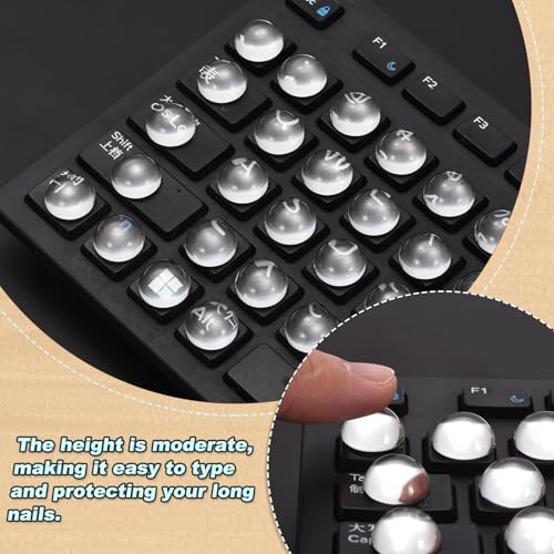 64 Pegatinas Protectoras para Teclado de Vidrio Transparente miniatura 3