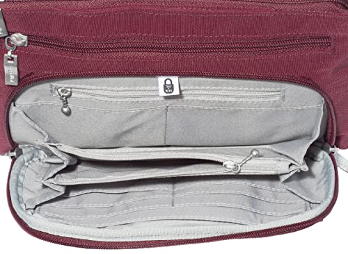 Image of Baggallini Original Everyday 11x7.5 Crossbody Bags Rfid Protected Lightweight Nylon Zippered Travel Purse