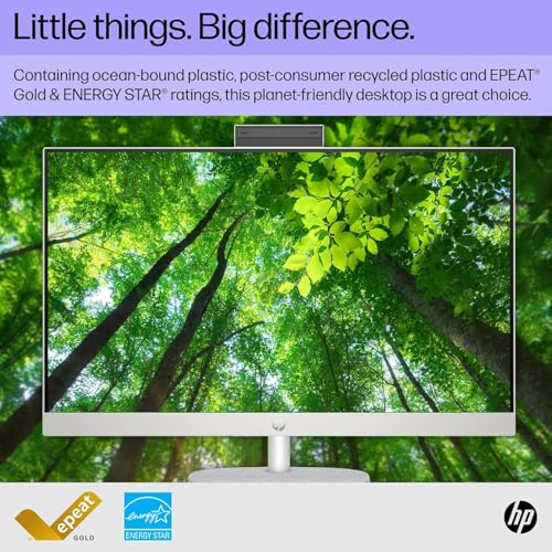 Image of HP 27-inch All-in-One Desktop PC - FHD Display, 13th Generation Intel Core i7-1355U, Intel Iris Xe Graphics, Windows 11 Pro & Microsoft Office Lifetime License (64 GB RAM, 1 TB SSD)