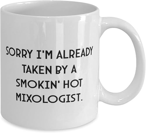 Miniatura 2 de Inspirational Mixologist Gifts, Sorry I'm Already Taken by a Smokin' Hot, Birthday 11oz 15oz Mug For Mixologist from Team Leader, Bar tools,