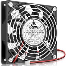 GDSTIME 120mm Case Fan, High Air Pressure 120mm x 25mm 12V DC Brushless Cooling Fan 2Pin Dual Ball Bearings