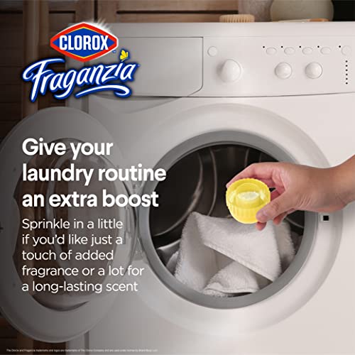 Image of Clorox Fraganzia Laundry Scent Booster Crystals, In-Wash Fragrance Beads for Fresh-Smelling Clothes & Linens, Safe for All Fabrics & Colors, Easy-Pour Bottle, Vanilla Scent, 18 Oz, 2 Pack